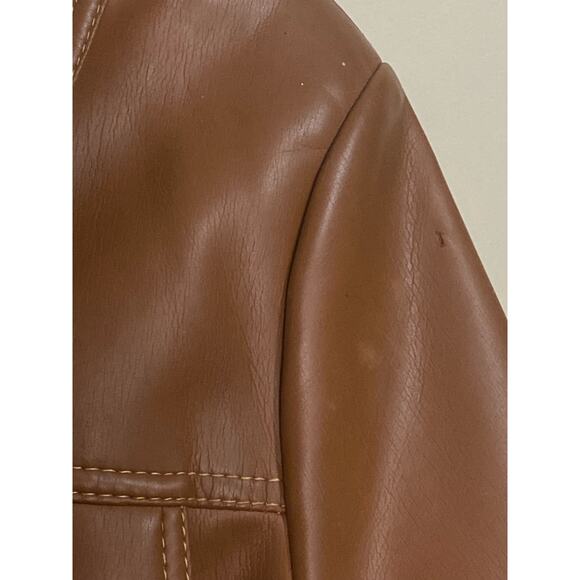 Vintage 70's Montgomery Ward Long Coat Size 20.5 Belted Retro Manmade Fabric - Picture 12 of 16